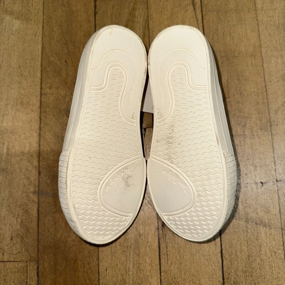 Zara Sneakers Toddler Size 9.5 Off White Low Top Side Zipper‎ Comfort Lace Up